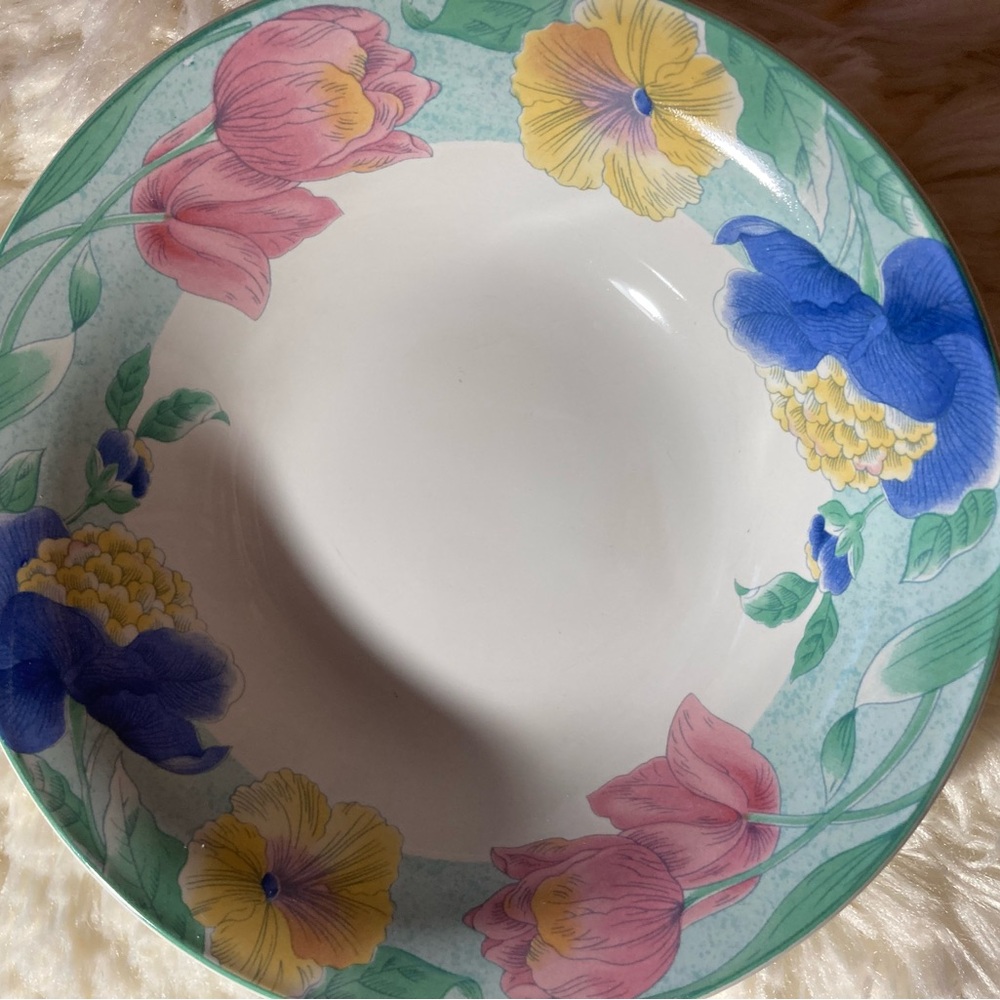 VTG Set Of 4 Sango Passion 4805 Cereal Soup Bowl 7.5” Signed